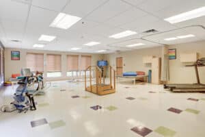 The rehab gym at Highland Hills