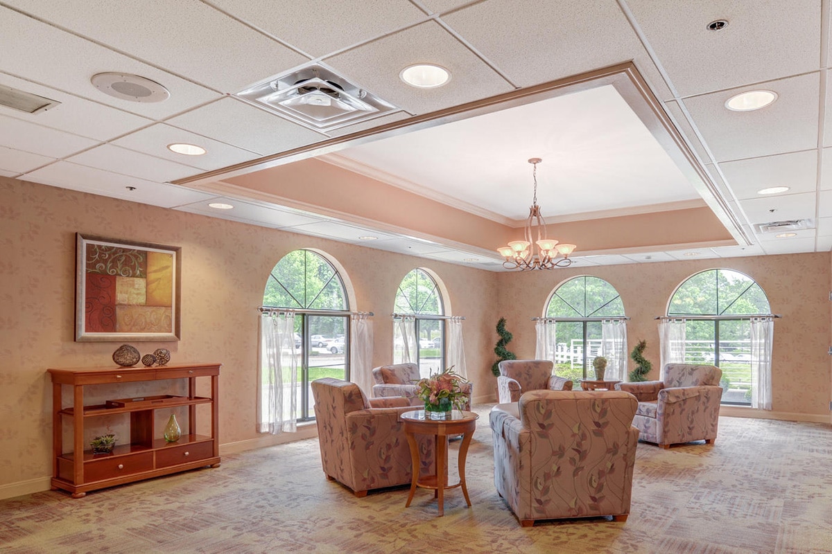 A common room at Highland Hills